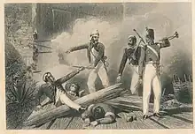 "Blowing up of the Kashmir Gate on 14 September 1857"