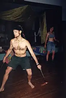 Brad Will playing with fire in the 1990s