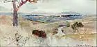 Conder, Dandenongs from Heidelberg, 1889, Art Gallery of South Australia