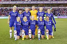 Image 11Chelsea, a women's football club of London, England in 2020. (from Women's association football)