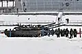 A vehicle of the 2nd Guards Motorized Rifle Division at a tank biathlon in Alabino.