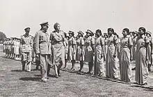 Inspection by Field Marshal Auchinleck