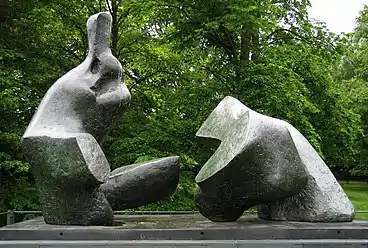 Two Piece Reclining Figure, No. 5, 1963–1964 by Henry Moore