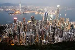 Image 33Southern Kowloon and Victoria, Hong Kong, 2014 (from History of Hong Kong)