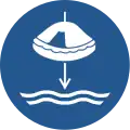M040 — lower the lifeboat to the water (lifeboat launch sequence)