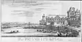 East façade of the Petite Galerie before the 1661 fire, by Israel Silvestre