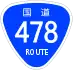 National Route 478 shield