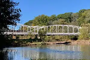 CR 567 was routed on the Neshanic Station Lenticular Truss Bridge (Elm Street Bridge) until 1979.