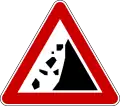 Rockfall on the left