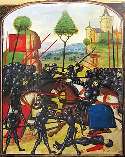 Late 15th-century artistic portrayal of the battle
