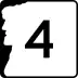 New Hampshire Route 4 marker