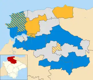 2011 results map