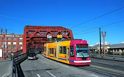 United Streetcar-built tram built for Portland under license from Škoda
