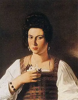 Caravaggio: A Courtesan, c. 1597