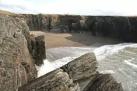 A sandy cove near Gwbert