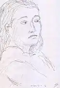 Sibylle, 21 x 29,7 cm, Graphit auf Papier, 2016