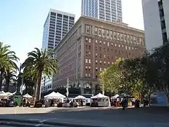 In 2013, with Spear and Steuart Towers rising in the background