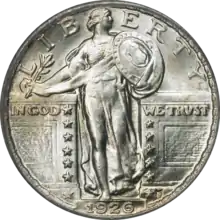 Silver Standing Liberty Quarter