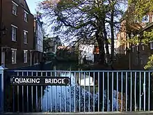 The Castle Mill Stream at Quaking Bridge.