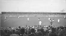 Football stadium The City Ground, Nottingham, pictured in the 1920s