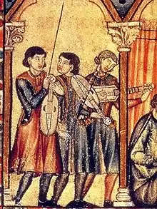 two vielles and a citole