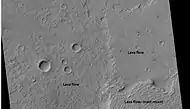 Several lava flows, as seen by HiRISE under HiWish program