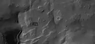 Close-up of depression on crater floor, as seen by HiRISE under HiWish program
