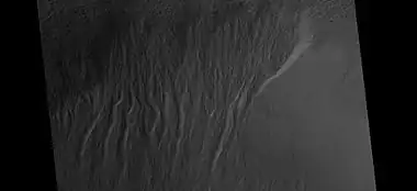 Gullies as seen by HiRISE under HiWish program