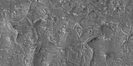 Mostly curved ridges.  Picture taken with HiRISE under HiWish program.