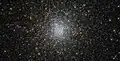 Globular clusters are denser and more spherical than open star clusters.