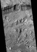 Canso Crater North Wall and Floor, as seen by HiRISE