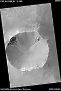 Gullies, as seen by HiRISE under the HiWish program