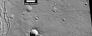 Close view of cracks of various sizes, as seen by HiRISE under HiWish program.  Ice disappears along crack surfaces and makes crack larger.  Note that small craters do not have very big rims; they may be just pits.