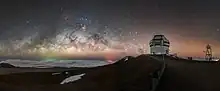 Photo of the The Frederick C. Gillett Gemini Telescope on Mauna Kea in Hawai'i in 2022