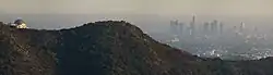 Griffith Observatory and downtown LA skyline