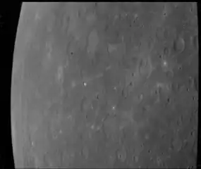 Mariner 10 image with Renoir at bottom