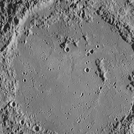 Most of the crater