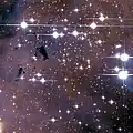 Open cluster within the Eagle Nebula
