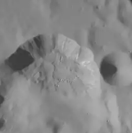Closeup of center of Nathair Facula