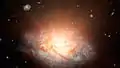 WISE J224607.57-052635.0 is the most luminous galaxy in the universe. (artist's impression).