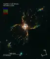 Southern Crab Nebula – (18 April 2019;annotated)