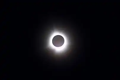 Totality as seen from Crab Orchard National Wildlife Refuge, Illinois
