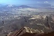 Dikes near Spanish Peaks, Colorado.  Dikes like these are common on Mars.
