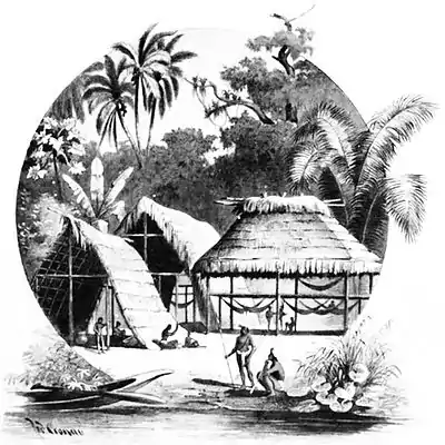 007-ABORIGINAL HUTS AT THE AMAZON RIVER.jpg