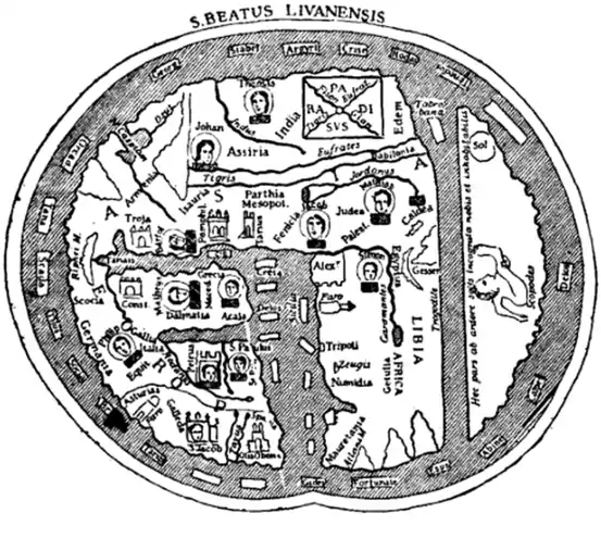 Fig. 12.—The Map of Beatus (776).