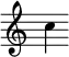 {\override Score.TimeSignature #'stencil = ##f c''4 }