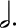 { \override Score.TimeSignature #'stencil = ##f \new RhythmicStaff \stopStaff c2. }