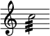 { \override Score.TimeSignature #'stencil = ##f c''2:32 }