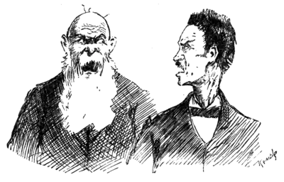 two men arguing