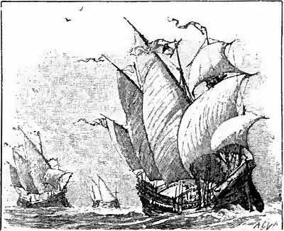 Appletons' Columbus Christopher Santa María - Pinta - Niña.jpg